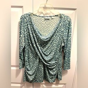 NY & CO, Size L, 3/4 length sleeve blouse, LIKE NEW